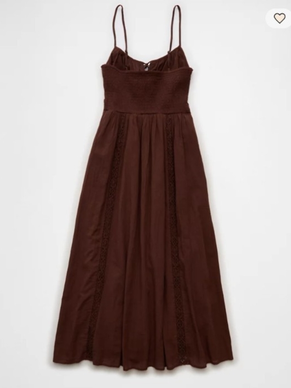 American Eagle Tie-Front Lace Midi Dress - Picture 6 of 13